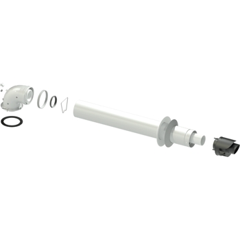 Ø60/100 CONDENSED HORIZONTAL FLUE SET