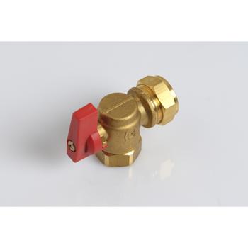 CH FLOW CONNECTION 3/4 X22 BALLVALVE RED